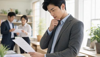 Homme consultant des documents fiscaux — taux de prélèvement à la source 2026